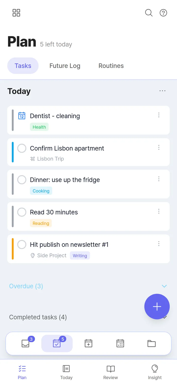 Tasks